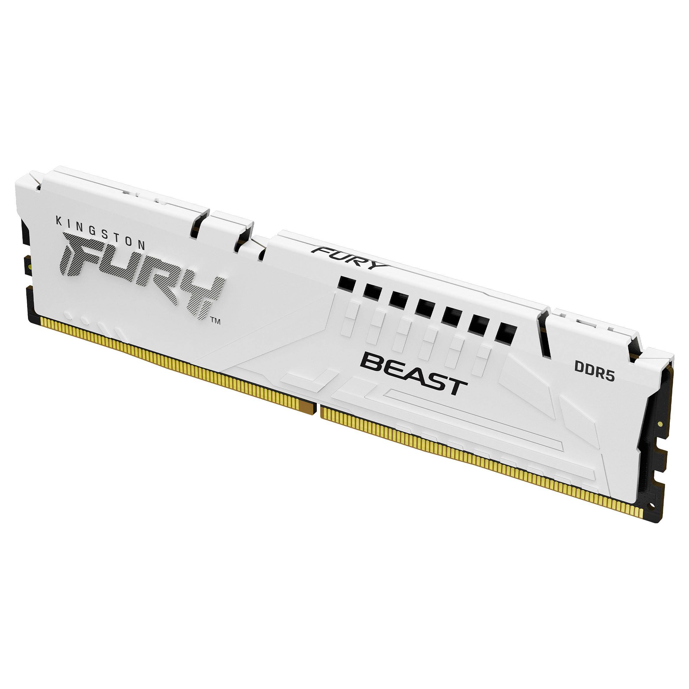 RAM Kingston FURY Beast DDR5 EXPO 16 GB 6000 MT/s CL36 - hvid