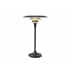 Diablo bordlampe Ø30 mat sort og messing