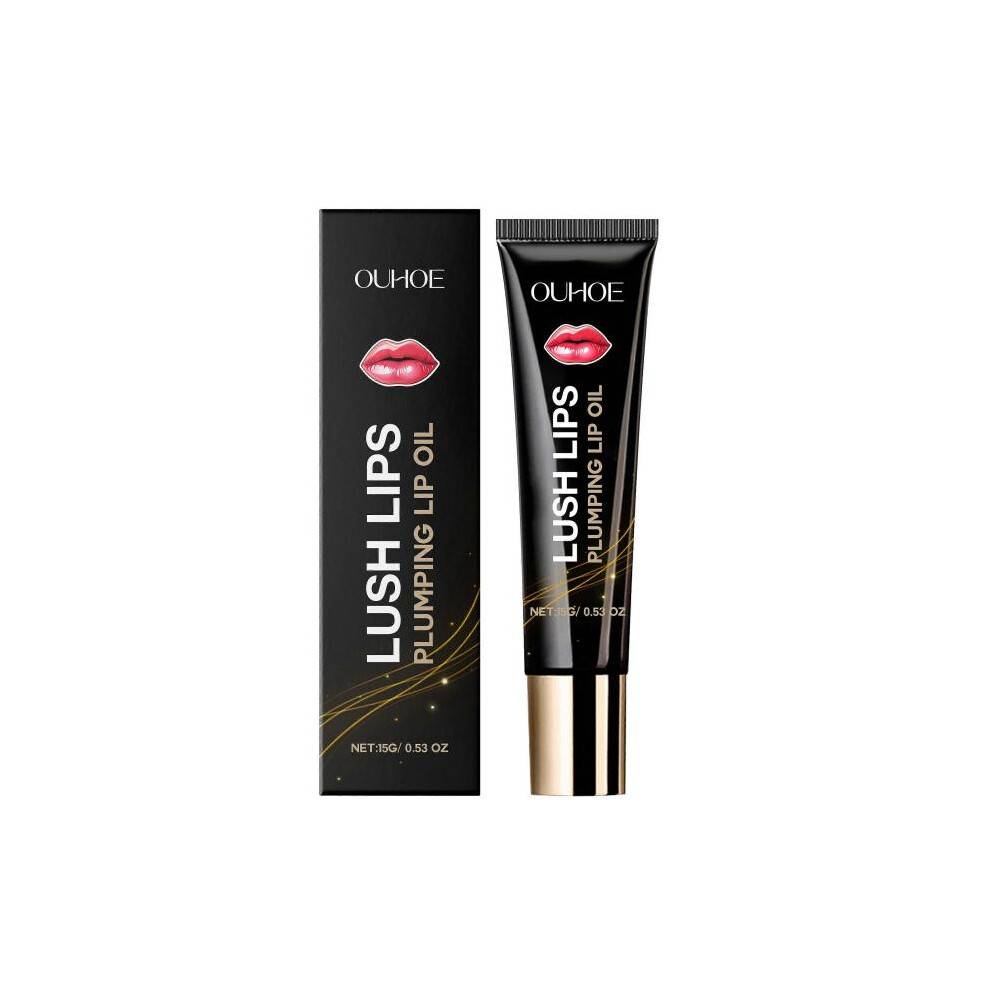 OUHOE nourishing and plentiful lip oil, moisturizing lip protection reduces lip lines, moisturizing, non-stick and high-gloss lip oil