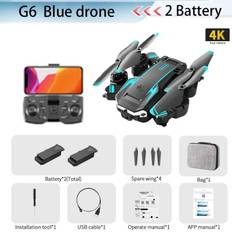 2024 S6 PLUS Professionell Drönare 8K högupplöst ESC Dubbelkamera Flygfotografering 5G WIFI GPS Hinderundvikande Drönare 5000M Quad-rotor Helikopter 4K camera-2 B
