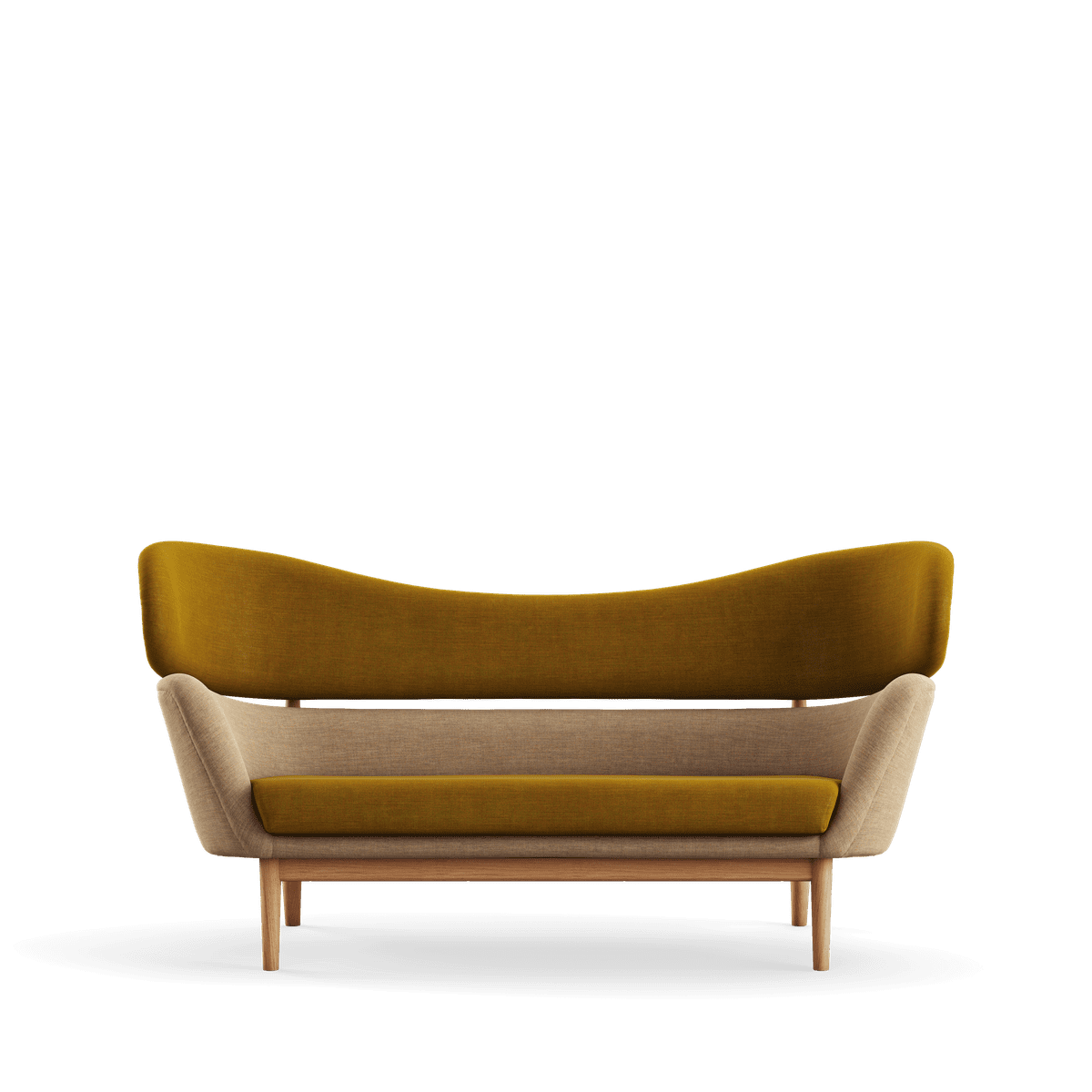 Baker sofa, eg olie af Finn Juhl Remix 412 / 242 - Jacobsen Plus