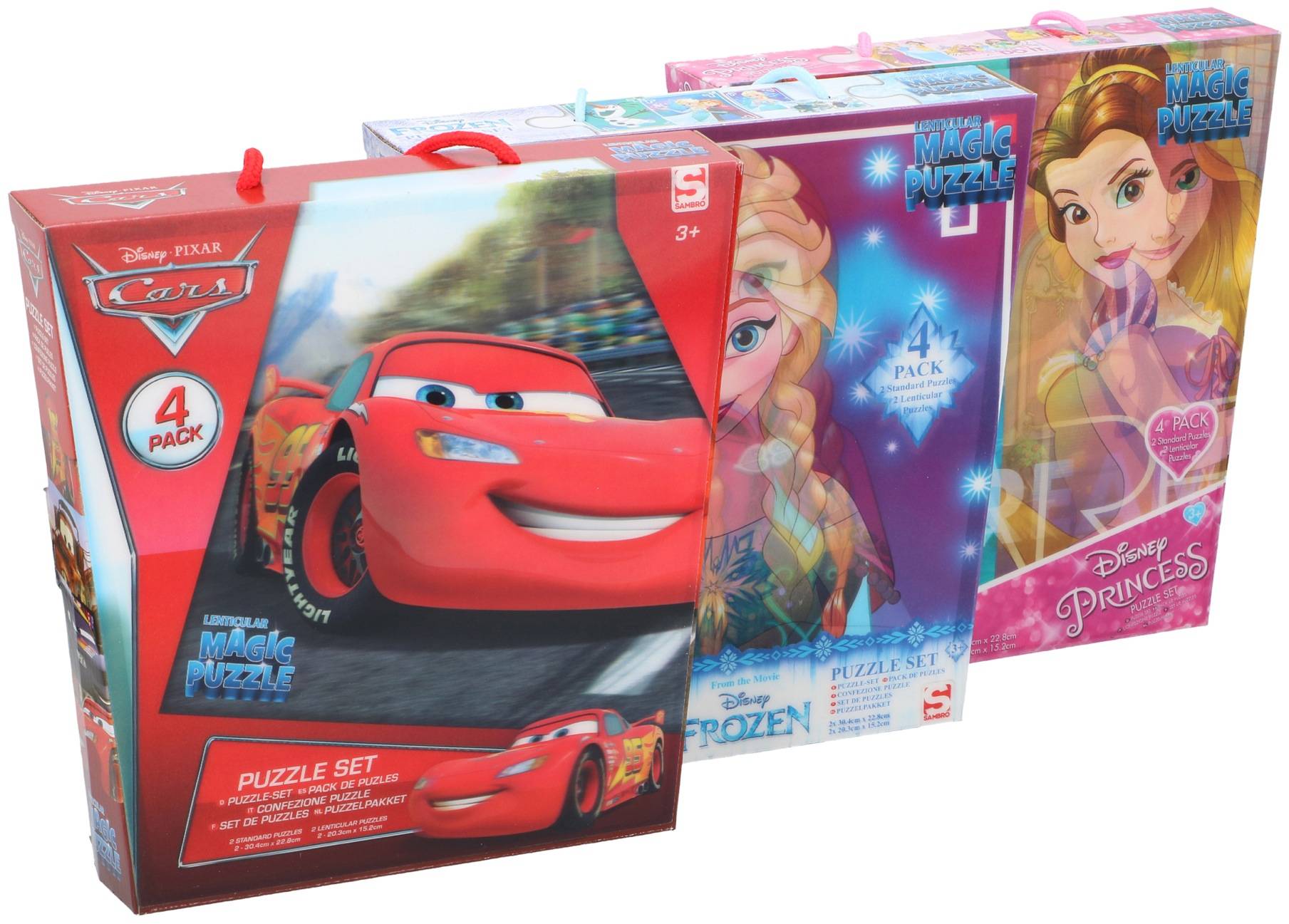 Pussel i 4-pack -Disney (Frozen)