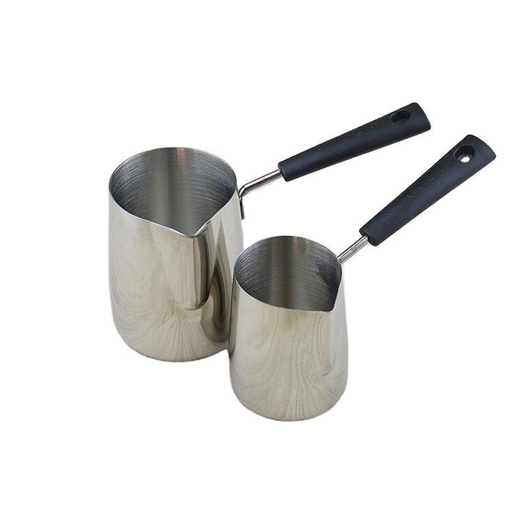 Stainless steel wax melter hand wax mixing cup DIY scented candle long handle wax pot
