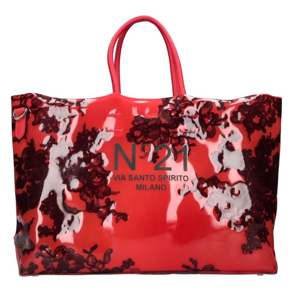 N21 Plexi Bag - Tasker - Dame - Rød - ONE SIZE - Uld