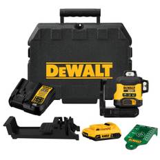 DEWALT 18V XR laser DCLE34031D1, 3x360°, grøn, 1x18 V/2,0 Ah