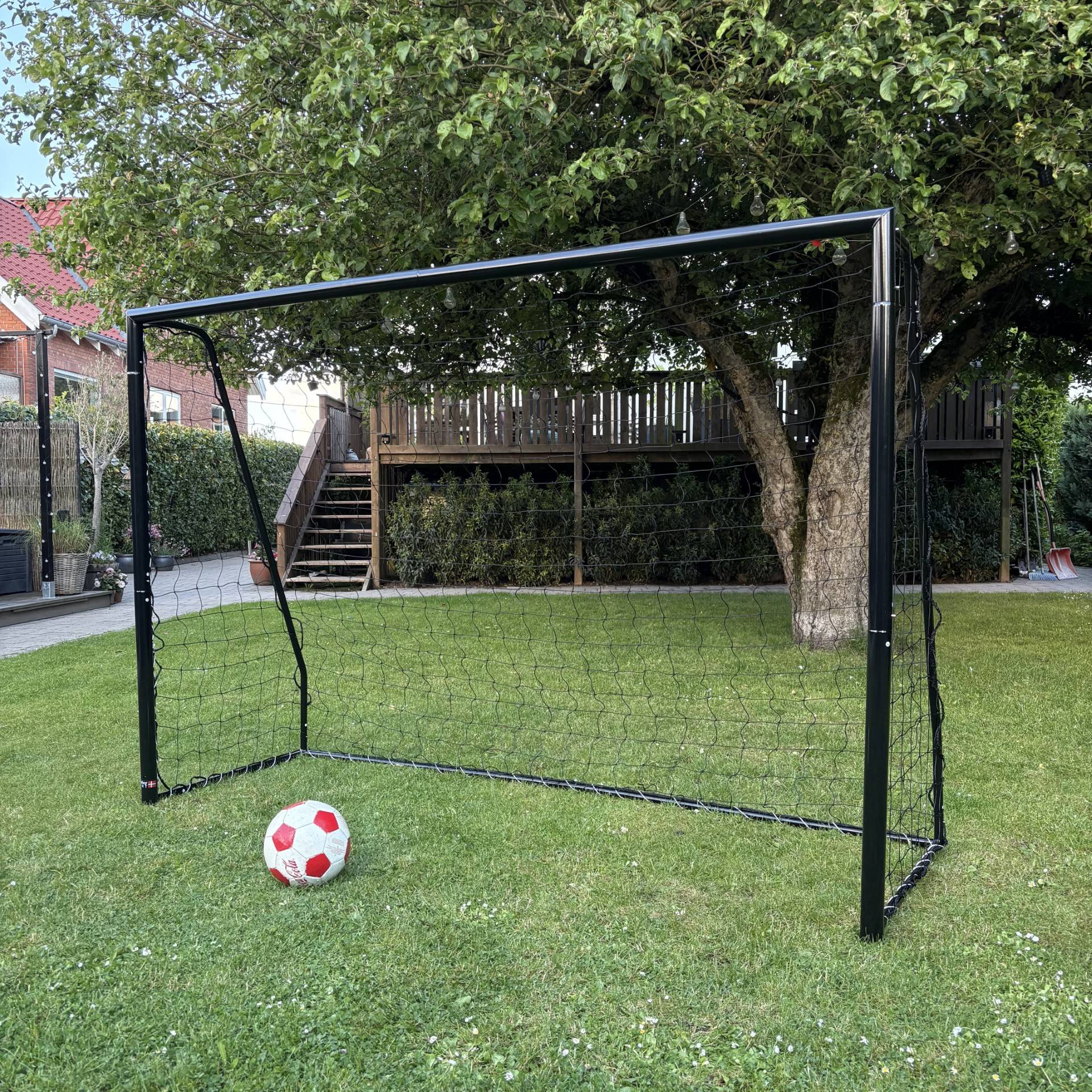 Fodboldmål Freeplay Talento 300 x 200 cm - Galvaniseret Sort Stål.