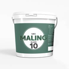 Panex Vægmaling Glans 10 9 liter Hvid - 9 liter - Hvid