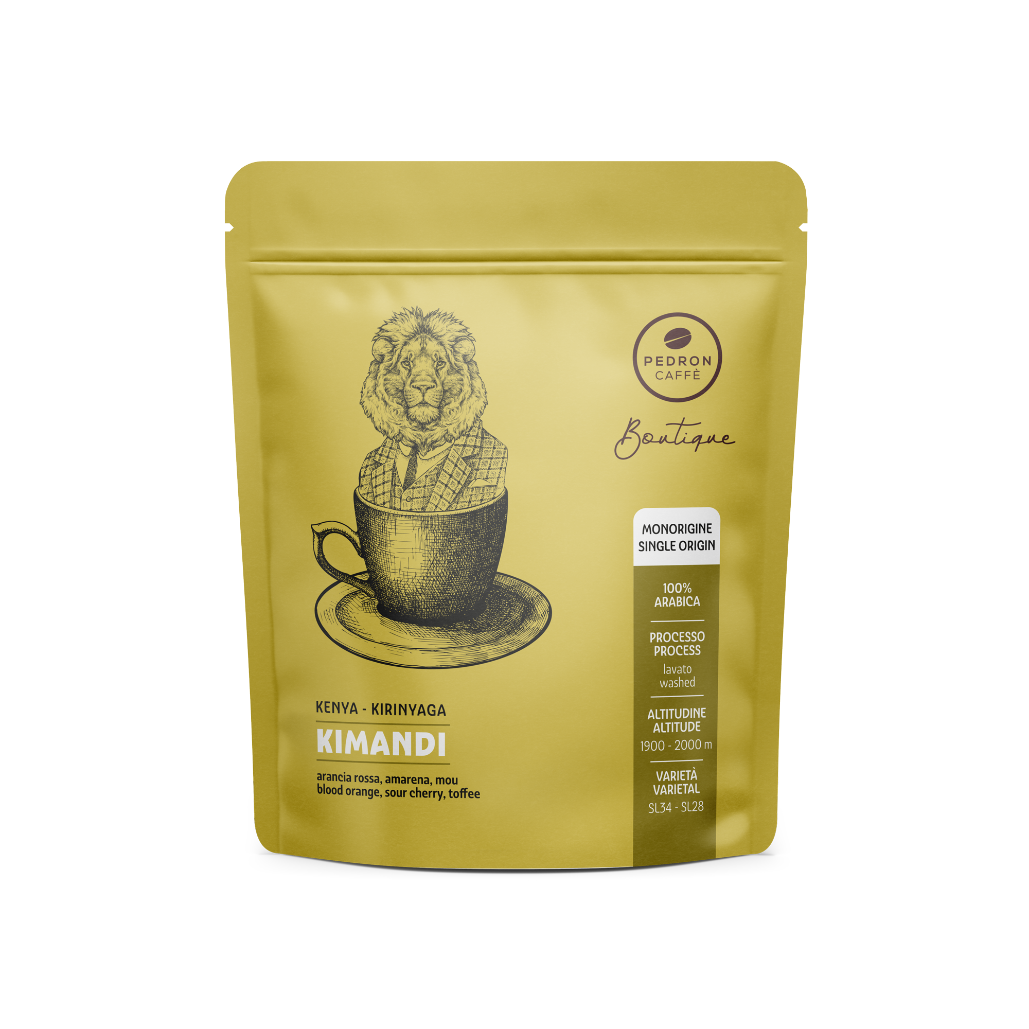 Pedron Caffé - Kimandi - Washed - Kenya - Mellanrostade kaffebönor - 250g