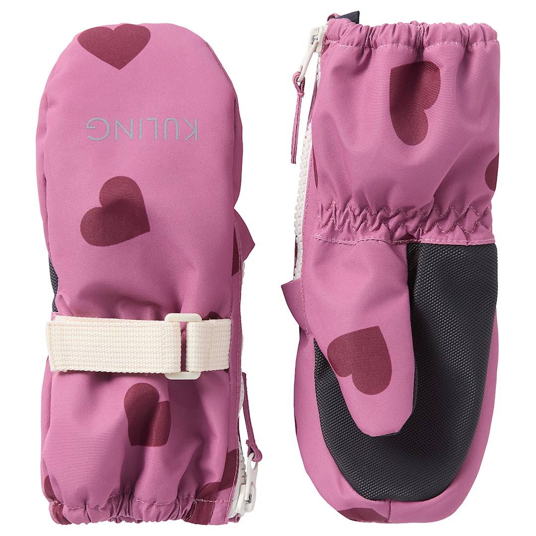 Kuling Tallinn Vinterluffer Mauve Hearts Mauve Hearts-6-8 Y Lyserød 6-8 år Drenge, Piger