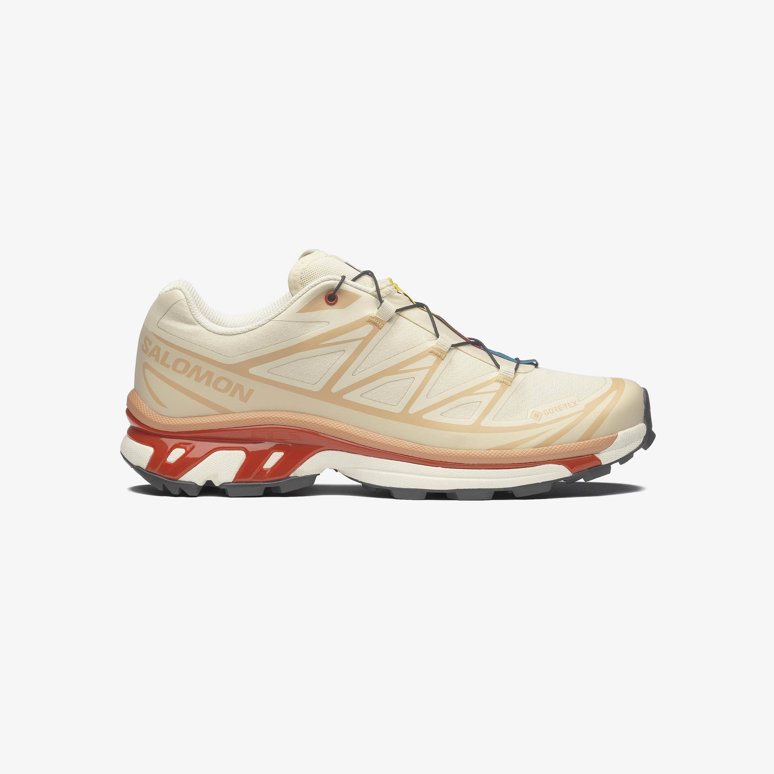 SALOMON XT-6 GTX - Almond Milk/Soft Clay/Burnt Ochre - unisex - 7.5 - Burnt Ochre - 40 ⅔