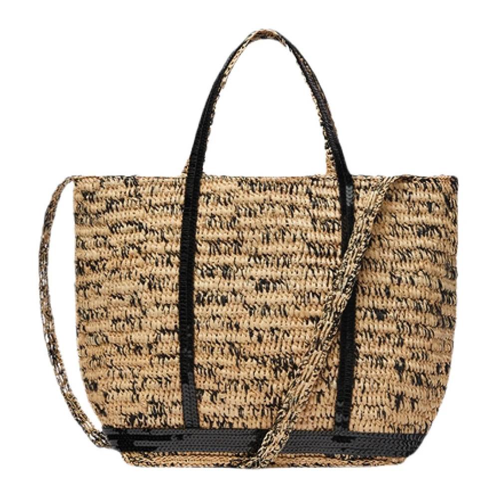 Vanessa Bruno Håndlavet Raffia Tote Taske - Tasker - unisex - Flerfarvet - ONE SIZE - Bomuld