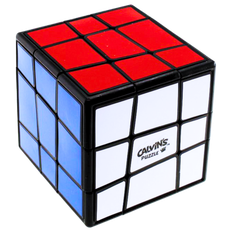 Calvin's Puzzle Oskar Sloppy 3x3 Cube Black with 6-Color Stickers