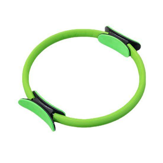 Pilatesring Halkfritt Handtag Bäckenbottentränare Lårtränare Elastisk violett