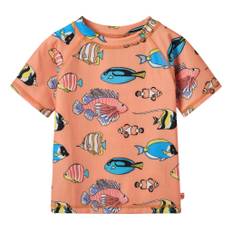 Småfolk Fish UV-Top Papaya 1-2 Y  Orange.  1-2 år  Unisex