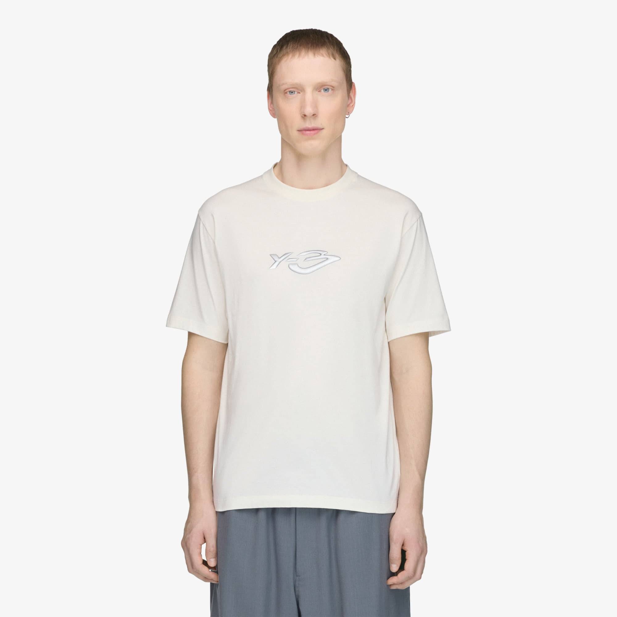 T-shirt Y-3 Liquid Logo Short Sleeve Tee UNISEX Chalk White L - Chalk White - L