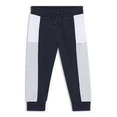 Kids' colour-block tracksuit bottoms in cotton-blend fleece