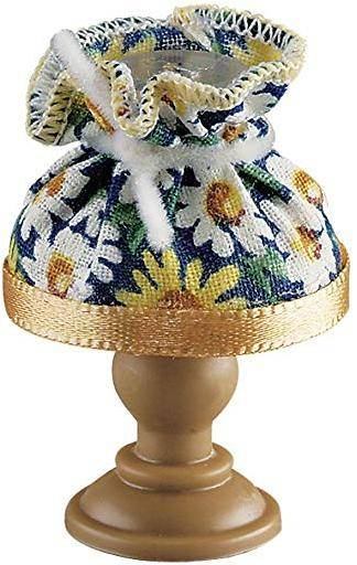 Rulke010412 Table Lamp with Plastic Foot & Fabric Screen