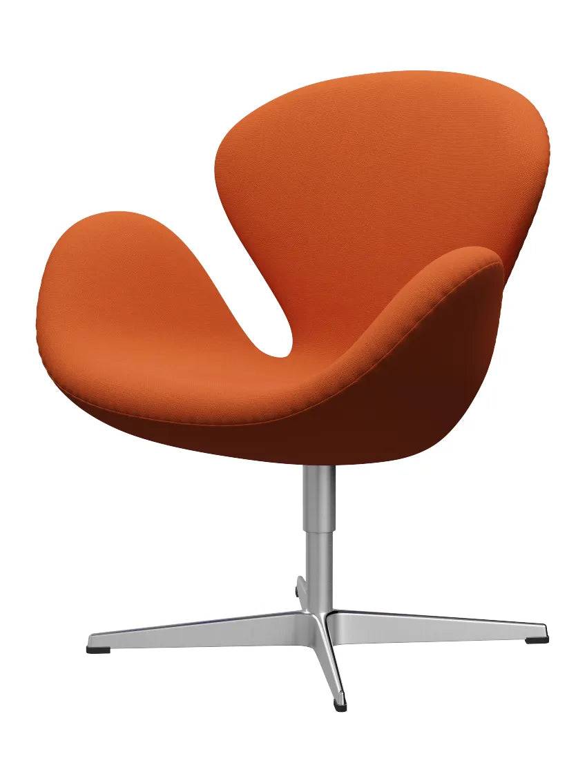 3320 Svanen i stof (prisgruppe 2) af Arne Jacobsen Steelcut / 535 Mørk orange - Jacobsen Plus