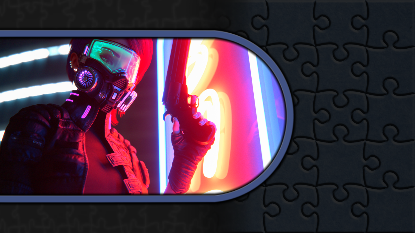 Pixel Puzzles Illustrations & Anime - Jigsaw Pack: Cyberpunk