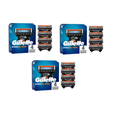 Gillette - Fusion Proglide Blades 4 Pack x 3 - Fri fragt og klar til levering - Prismatch