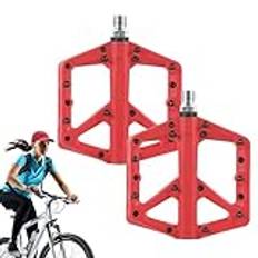 Landsvägscyklar pedaler – halkfria platta pedaler förstorade | färgglada cykelfotstöd rostbeständiga vattentäta stegplattformar för Road Mountain City hopfällbara elcyklar