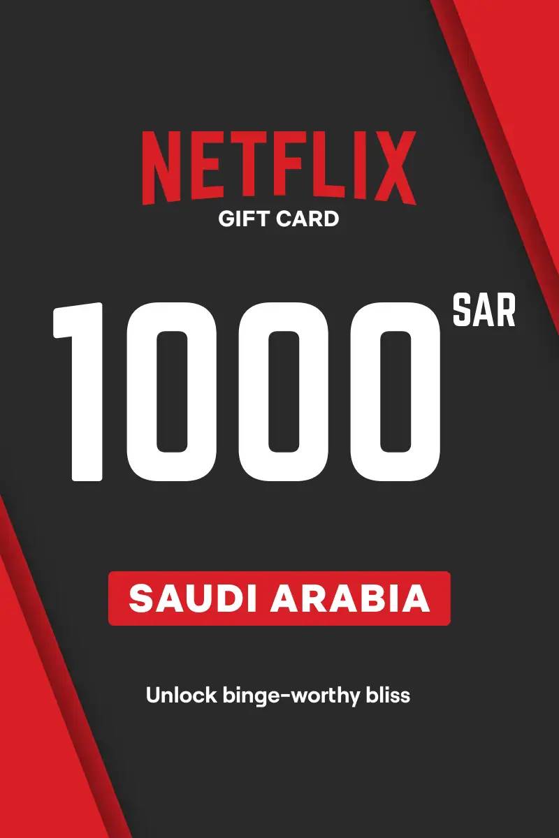 Netflix 1000 SAR Gift Card (SA) - Digital Code.