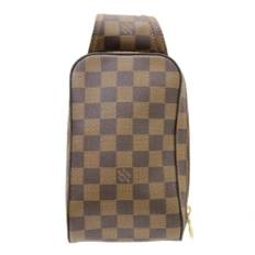 Louis Vuitton Vintage, Pre-owned, Dame, Brun, ONE SIZE, Brugt Brun Lærred Louis Vuitton Crossbody Taske