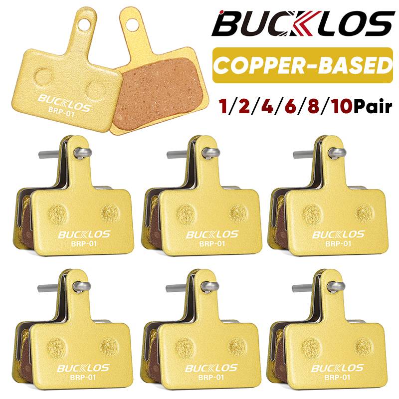 BUCKLOS MTB Disc Brake Pads for SHIMANO B01S Copper-Based Metal Hydraulic Brake Pad Mountain Bike Brake Pads for MT200 M535 M395