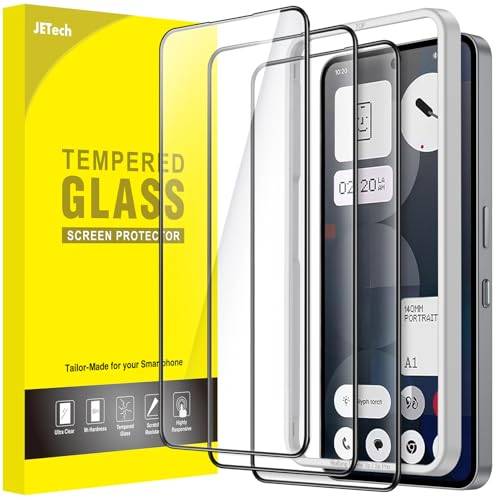 JETech Heltäckande Skärmskydd för Nothing Phone 3a/3a Pro, 3-Pack