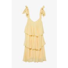 Vero Moda - Kjole vmFelicia Tiestrap Ruffle Short Dress - Gul