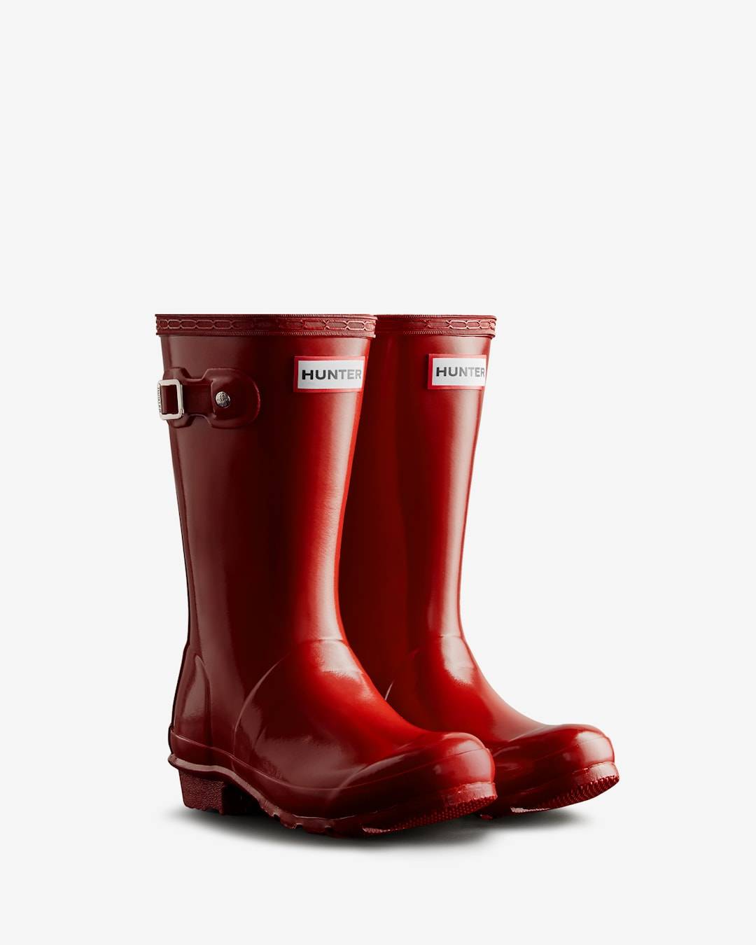 Hunter Junior Originals Gloss Gummistövlar Military Red Military Red 32 EU Röd 32 EU Pojkar, Flickor