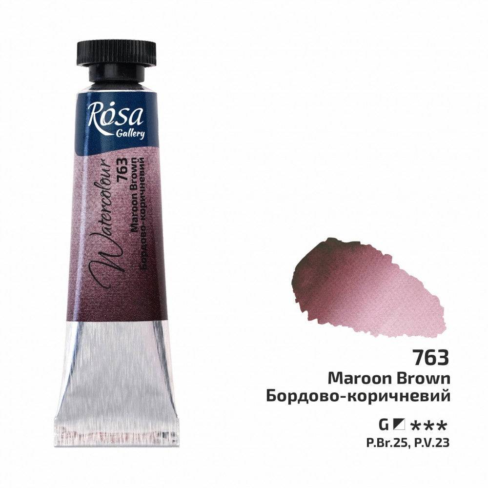 Rosa Gallery akvarellfärg tub 10 ml 763 Maroon Brown