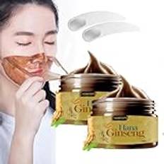 Ginseng Peel Off Face Mask, 120 g koreansk ginseng-mask, Peel-Off ansiktsmask, pormaskar, oljekontroll pormaskar (2 st)