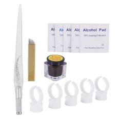 3D Eyebrow Microblading Tattoo Needle Pen Pigment Practice Kit Permanent Manual Makeup Tool