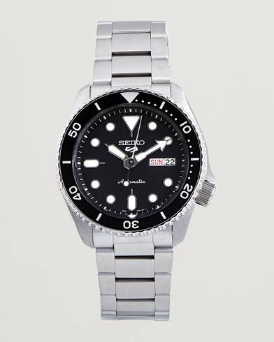 Seiko 5 Sports Automatic Diver Steel 43mm Black Dial