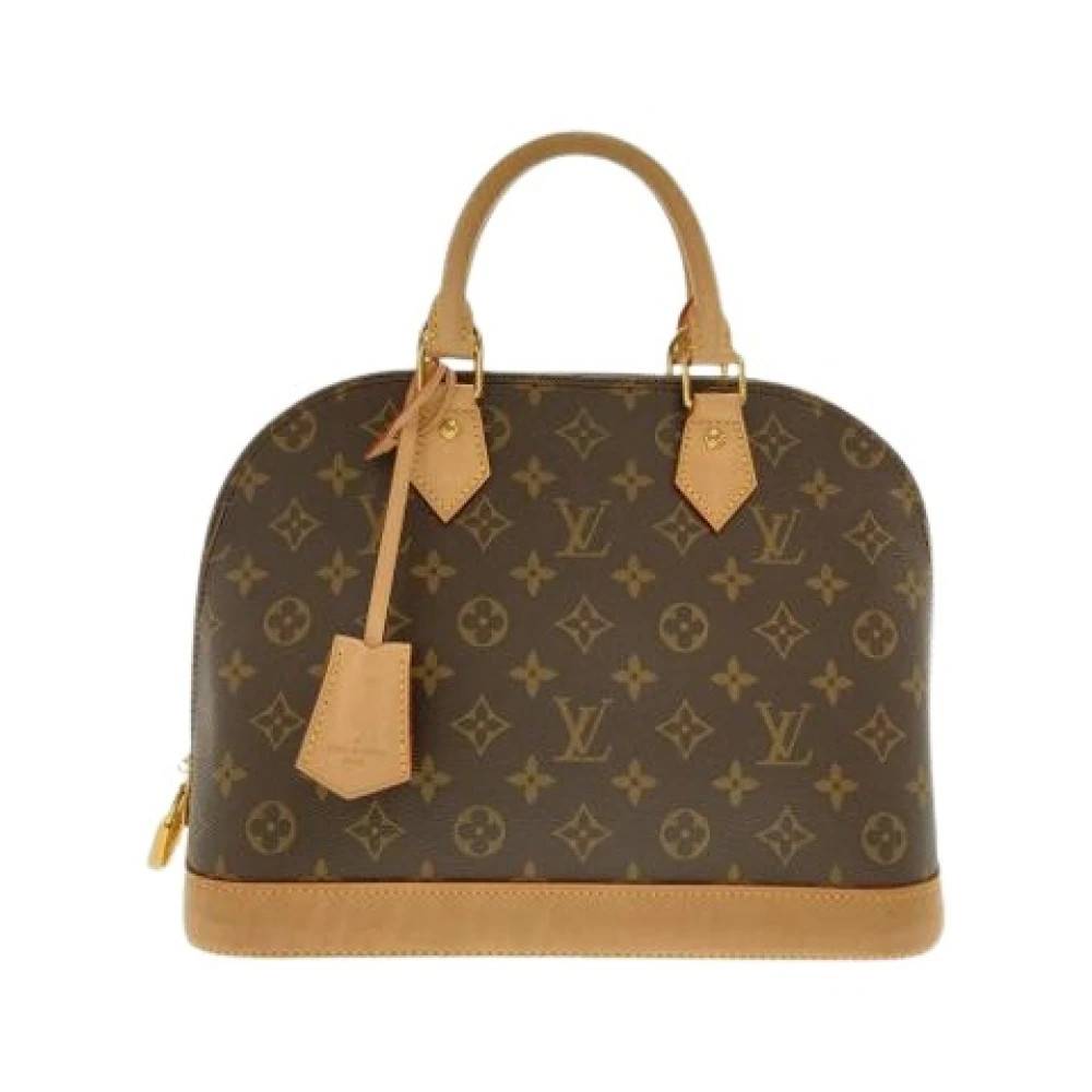 Louis Vuitton Vintage Pre-owned Canvas Håndtaske - Vintage - Dame - Brun - ONE SIZE - Uld