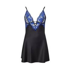 Ann Summers Ann Summers Black Endless Attraction Satin and Embroidered Mesh Chemise Nightie