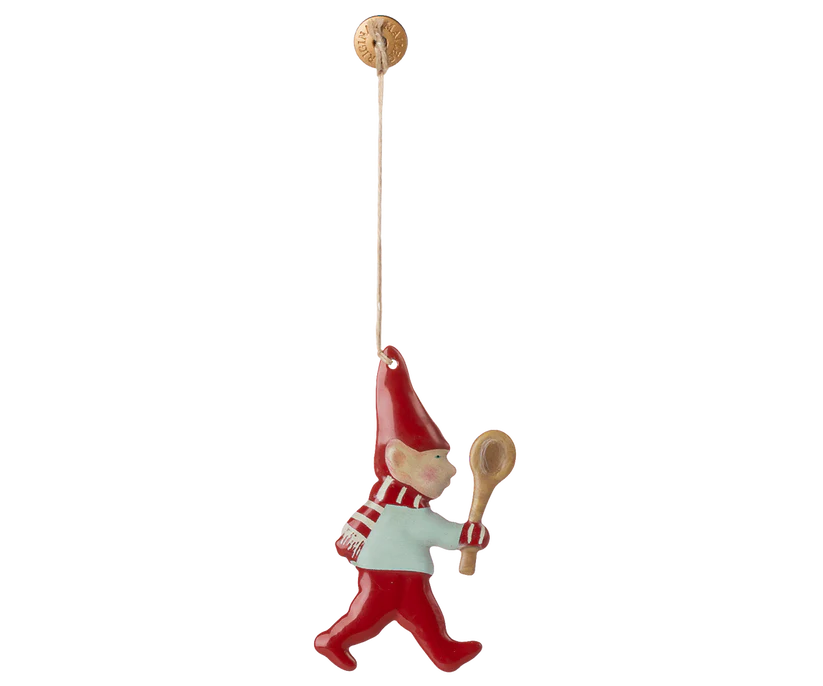 Metal ornament, Nisse - Ske fra Maileg - Jacobsen Plus