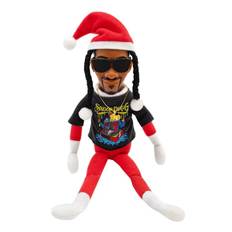 Snoop On A Stoop Julemandsnisse Dukke Sort Nisse Dukke 118 Tommer Håndlavet Hip Hop Dukke Plys Legetøj Gaver Til Hjem Have Dog red