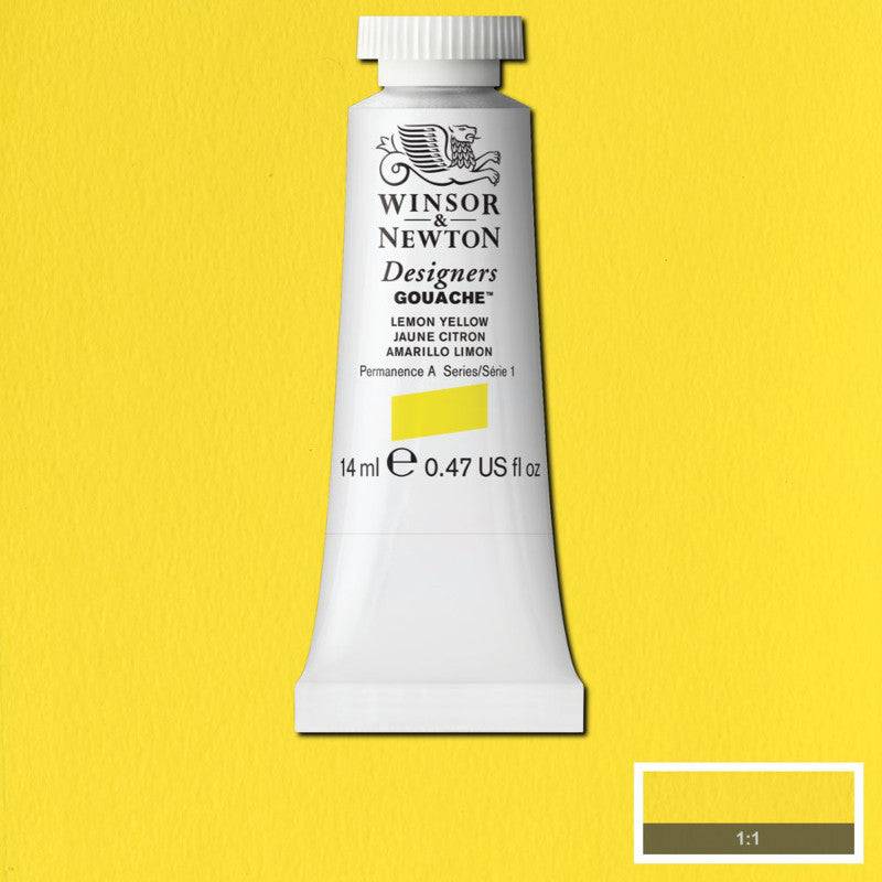 Winsor & Newton Designers Gouache – Tub 14 ml 345 Lemon yellow