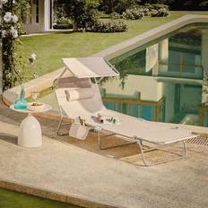 Terrassstol och gungstol - Beige