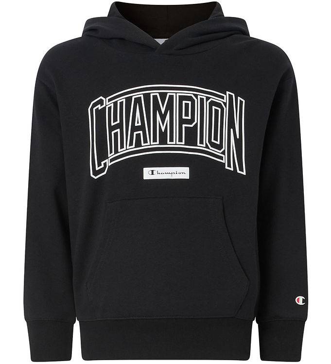 Champion Hættetrøje - Black Beauty m. Logo - Champion - 13-14 år (158-164) - Hættetrøje