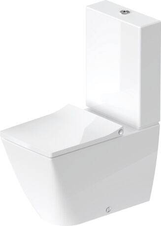 Duravit Viu toalett, utan spolkant, rengöringsvänlig, vit