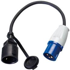 Cee 220V hane till vanlig hona - 0,50 m kabel 2,5 kv