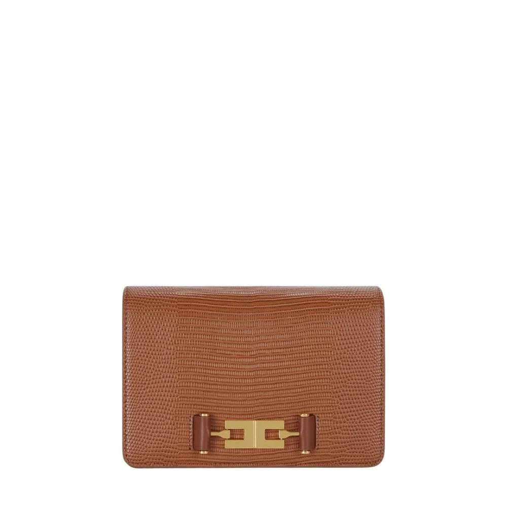 Elisabetta Franchi Skuldertaske - Tasker - Dame - Brun - ONE SIZE - Uld