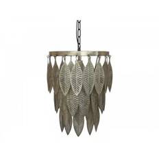 Lampe med metal dekoration
