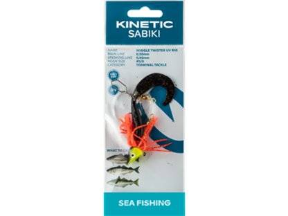 KINETIC WIGGLE TWISTER UV RIG #5/0 - BLACK GLITTER.