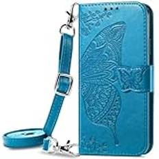 HUANGTAOLI Crossbody axelrem plånbok telefonfodral för Samsung Galaxy A51 4G Dual SIM (SM-A515F/DS,SM-A515F/DSM,SM-A515F/DSN, SM-A515F/DST)