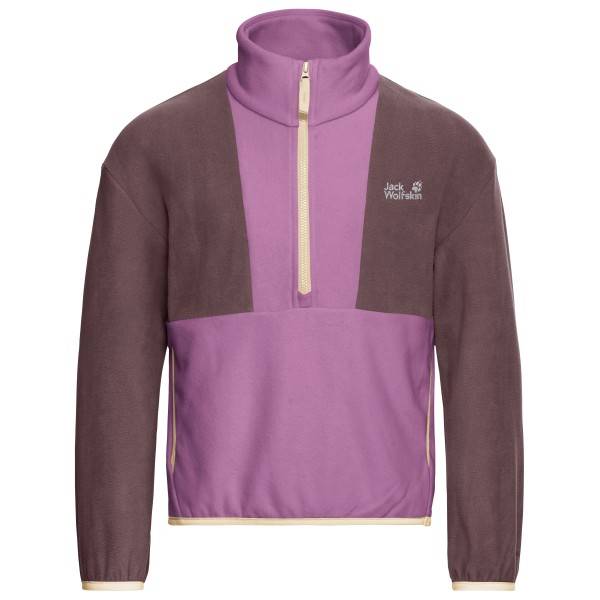 Jack Wolfskin Kid's Colorblock Taunus Halfzip Fleecetröjor Barn Storlek 140 Färg lila