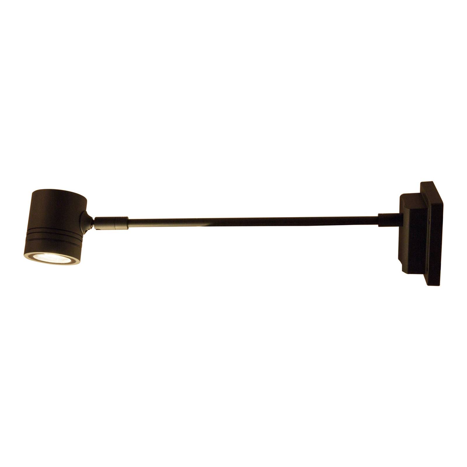 Heitronic Vägglampa utomhus Borneo, Svart, Aluminium / grå / zink, Modern, Utomhusvägglampa